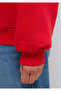 Crew Neck Red Basic Sweatshirt 1610198-80791 - 6