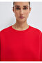 Crew Neck Red Basic Sweatshirt 1610198-80791 - 5