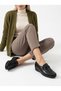 Plus-Artı014-129-0103 Genuine Leather Casual Women's Genuine Leather Roc Orthopedic Black Shoes - 2