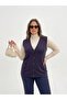 Cebi Butterfly Stone Steel Knit Classic Tricot Vest - 3