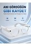 White Bluetooth Smart Glasses with Built-In Camera Photo Video Recording Ai Translation Touch Control