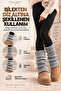 Original Premium Leg Warmer Acrylic Knit Warm Thick Soft Ribbed Texture Leg Ankle Warmer Fully Compatible with Boots Below the Knee Special Design Winter Leggings |   Compatible with All Foot Sizes - 2