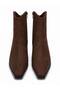 Women's Brown Suede Daily Short Heeled Boots