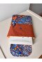 Embroidery Floral Patterned Book Cover Stylish and Book Protective Cover Multi-Purpose with Pockets 19X25 cm - 5