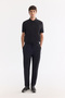 Men's Black Elastic Waist Bi-Stretch Quick Dry Technical Fabric Relaxed Fit Jogger Pants A61Y3255 - 7