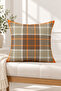 Autumn Patterned Velvet 3-Piece Throw Pillow Cover Set 43X43 cm - Decorative Pillowcases - 7