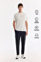 Men's Black Elastic Waistband Side Zipper Pocket Technical Fabric Jogger A61Y3413