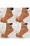 Ankle Bracelets, Layered Beach Adjustable Anklets, Boho Chain Anklet, Foot Jewelry for Women(5 PCS) - 8