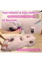 Inflatable Pregnancy Pillow with Belly Opening, Full Body Maternity Airbed for Stomach Sleeping - 4