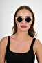 Cream Round Sunglasses - 5