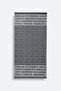 Men's Anthracite Jacquard City Written Towel B008200 - 2
