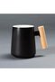 Ceramic cup with wooden handle, creative mug, coffee cup, tea cup, spoon with lid - 5