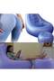 Chair Sofa, Inflatable with Ottoman, Post-Surgery Recovery Chair with Hole, Air Pump, Portable, Fast Inflation, Blue - 4