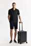 Men's Black Polo Neck Jacquard Elastane Regular Fit T-Shirt A51Y1121 - 7