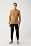 Men's Camel Half Turtleneck Cotton Knitwear Sweater E 005106 - 6