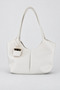 Melany Model Charm Detailed Hand and Shoulder Bag - Cream