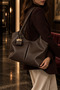 Melany Model Charm Detailed Hand and Shoulder Bag - Bitter Brown - 3