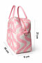 Wave Patterned Thermal Insulated Nutrition and Lunch Bag Powder 24.5 X 21.5 cm - 8