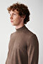 Men's Mink Half Turtleneck Non-Pilling Knitwear Sweater E 005001 - 2