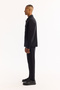 Men's Black Classic Collar Quick Dry Non-Iron Technical Fabric Comfort Fit Shirt Jacket A52Y2118 - 3