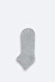Men's Gray Cotton Booties Socks B 008556