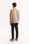 Men's Mink Crew Neck Cotton Bi-Stretch Printed Regular Fit Sweatshirt A52Y1289 - 4