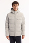 Men's Gray Hooded 100% Goose down Water Repellent Windproof -7 Degree Resistant Regular Fit Inflatable Jacket m - 3