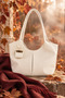 Melany Model Charm Detailed Hand and Shoulder Bag - Cream - 2