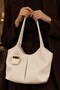 Melany Model Charm Detailed Hand and Shoulder Bag - Cream - 6