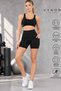 Women's High Waist Black Biker Leggings with Side Pockets, Gathering Sports and Casual Shorts Leggings - 3
