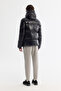 Men's Black Hooded 100% Goose down Water Repellent Windproof -20 Degree Resistant Shiny Comfort F - 7