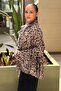 Firfr Detailed Lined Patterned Chiffon Tunic - 2
