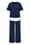 Shirt Detailed T-Shirt Pants Modal Pique Set