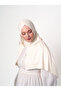 Cross Model Lycra Hijab Shawl - Cream - (St280), (Id 2928005) - 2