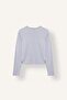Striped Fitted Crew Neck Ribbed Long Sleeve T-Shirt H7855Ax26Au - 7