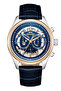 Leather Cord Automatic Mechanism Men's Wristwatch, with Bracelet Gift Navy Blue-Rose Sdslz001 - 6