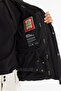 Men's Black Hooded Water Repellent Windproof -20 ° C Durable Goose down Ski Jacket A42Y6123 - 4