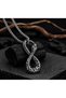 Stainless Steel Gothic Snake Infinity Necklace - 2