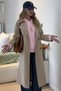 Women's Oversize Hoodie City Walk Printed Pink – Hooded, Kangaroo Pocket, 3 Thread Fleece - 3