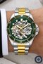 Automatic Mechanism Steel Cord, Steel Case Men's Wristwatch Bracelet Gift Silver-Gold S - 5