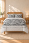 Vena Cotton Fitted Bed Sheet Double Duvet Cover Set