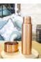 Copper Water Bottle Without Handle Hammer-Forged Large Size Matte Copper Color