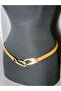 100X1 cm Brown Women's Belt with Steel Buckle