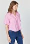 Women's Striped Short Sleeve Shirt - 3