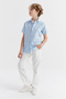 Boy's Textured Short Sleeve Shirt - 7