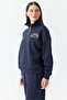 Women's high collar half zip sweat top rk0301 - 4