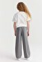 Girl's double waist detailed tie-up pants - 8