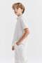 Boy's Collared Buttoned Textured Shirt - 7
