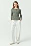 Women's Elastic Waist Sweat Bottoms - 2