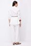 Women's Elastic Leg Linen Trousers - 5